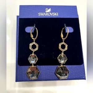 Beautiful Black & Rose Gold Earrings